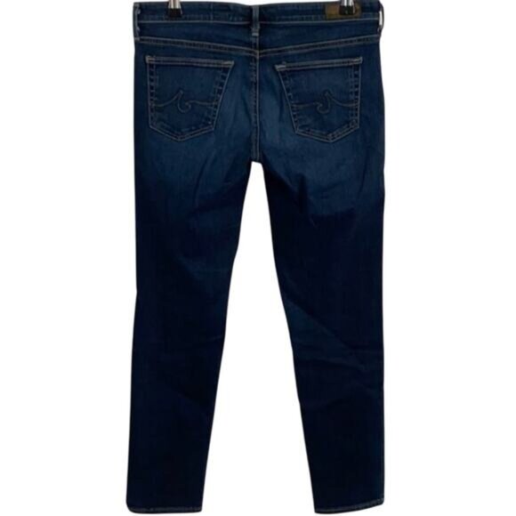 AG Adriano Goldschmied Jeans Stilt Cigarette Leg Jeans Size 27 R Dark Wash - Picture 3 of 6